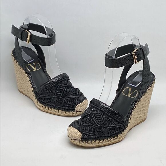 Valentino Garavani Marrakech Wedge Espadrille size 36 - Picture 1 of 11